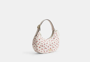 Emily Shoulder Bag With Cherry Print - Gold/Chalk Multi