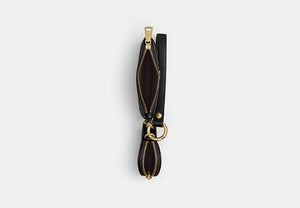 Wristlet And Heart Pouch - Gold/Walnut/Black