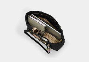 Station Tote Bag In Signature Leather - Gold/Black
