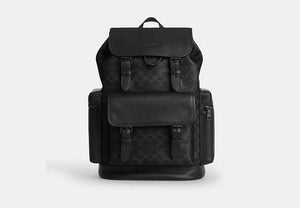 Sprint Backpack In Signature Jacquard - Matte Black/Black Signature