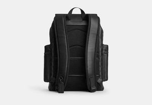 Sprint Backpack In Signature Jacquard - Matte Black/Black Signature