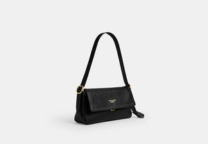 Etta Small Flap Shoulder Bag - Gold/Black
