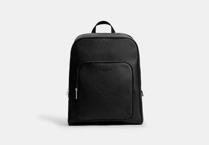 Aiden Backpack In Signature Canvas - Silver/Black