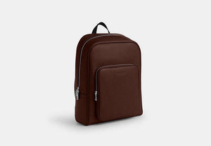 Aiden Backpack In Signature Canvas - Silver/Maple
