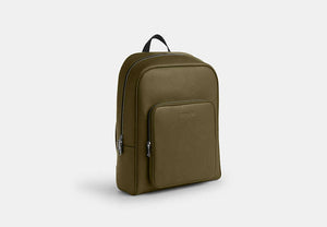 Aiden Backpack In Signature Canvas - Silver/Olive