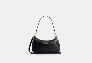 Soft Teri Shoulder Bag - Gold/Black
