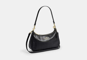 Soft Teri Shoulder Bag - Gold/Black