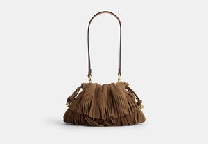 Faye Shoulder Bag With Fringe - Im/Cedar