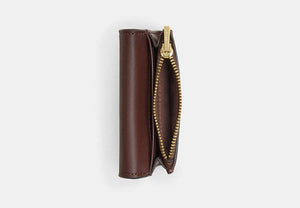 Flap Card Case - Gold/Maple