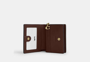 Snap Wallet In Signature Chenille - Gold/Maple