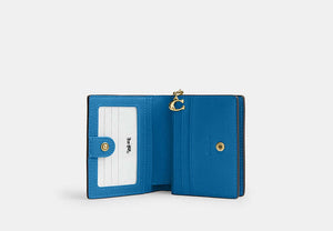 Snap Wallet In Signature Chenille - Gold/Blue Jay