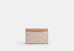 Flap Card Case - Silver/Sand/Taupe