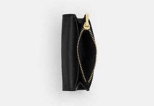 Flap Card Case - Gold/Black