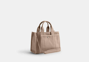 Cargo Tote Bag 26 - Silver/Dark Natural
