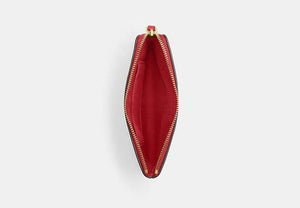 Corner Zip Wristlet - Gold/Poppy