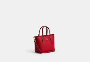 City Mini Tote Bag - Gold/Bright Cardinal