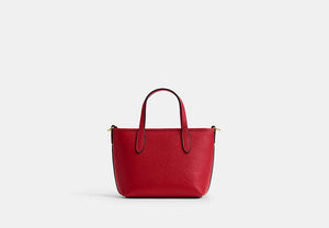 City Mini Tote Bag - Gold/Bright Cardinal