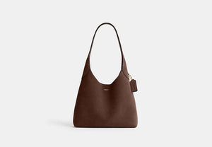 Brooklyn Shoulder Bag 28 - Brass/Dark Chocolate