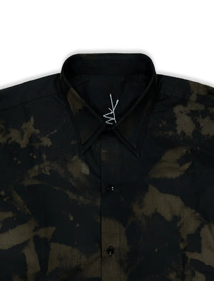 DOUBLE COLLAR ABSTRACT SHIRT - YB