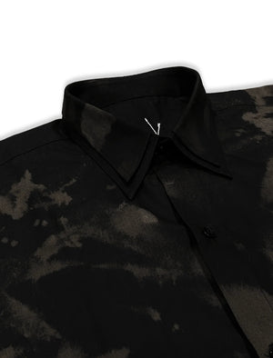 DOUBLE COLLAR ABSTRACT SHIRT - YB