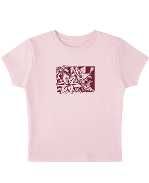 Baby Pink Baby Tee Front Design