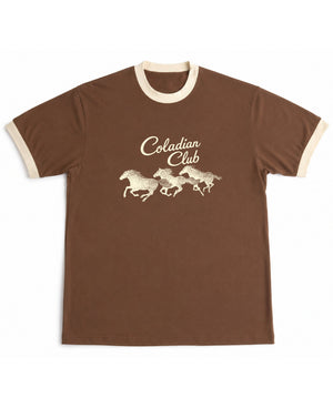 Mousse & Cream Ringer tee Front Design