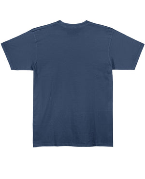 Navy Blue Regular Fit T-shirt Back Design