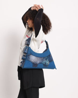Muddled Cargo Bag - 4 Pocket Cracked Indigo - Fetti