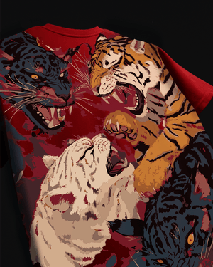 RIVAL ROAR TIGER RED TEE - SULLITT
