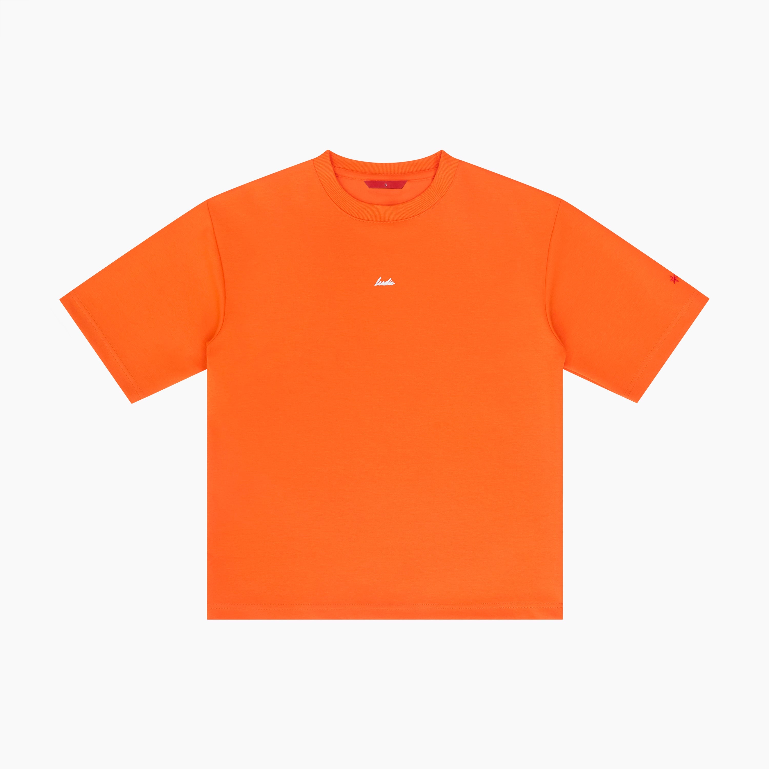 Ludic Cosmic Orange Core T Molecule T-shirt