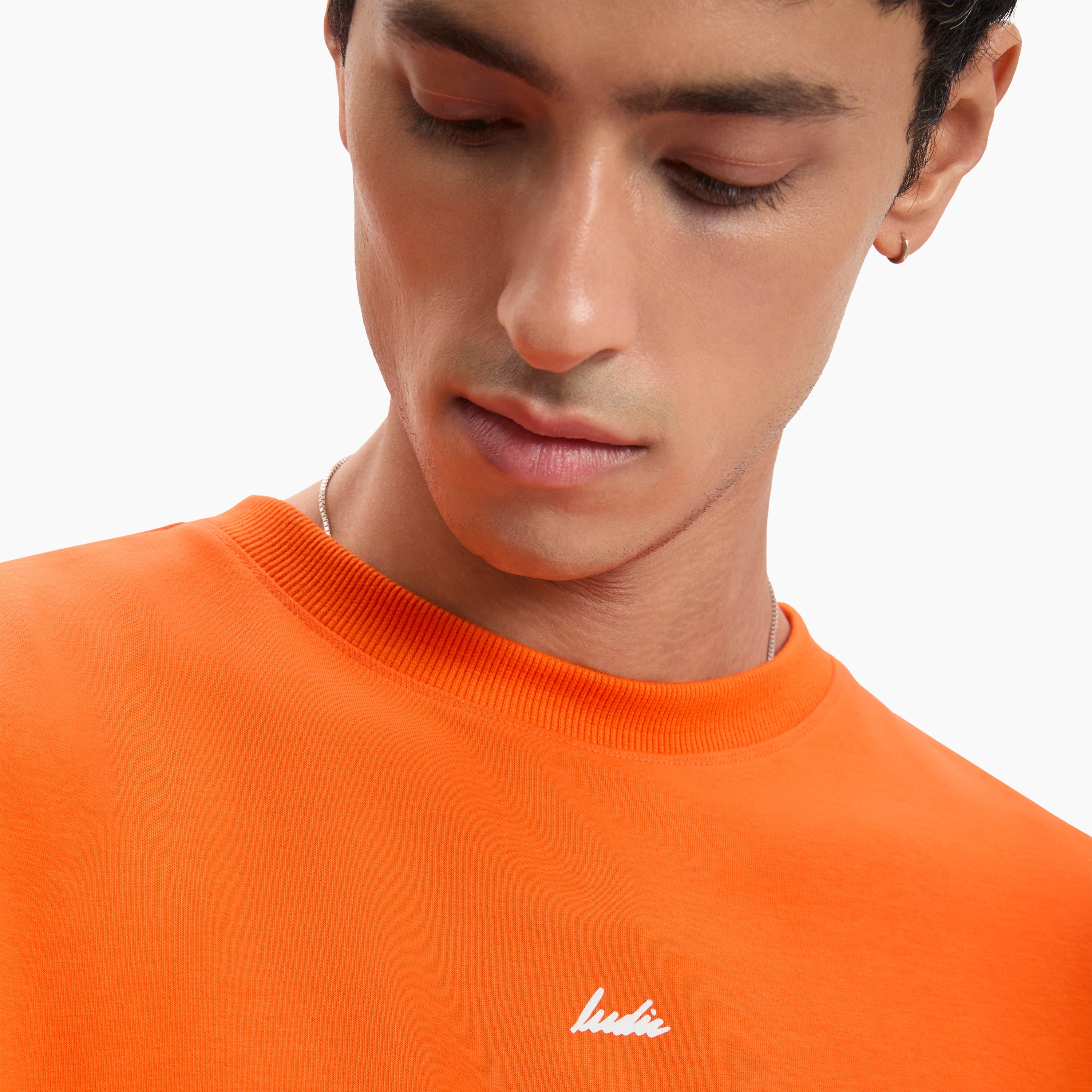 Ludic Cosmic Orange Core T Molecule T-shirt