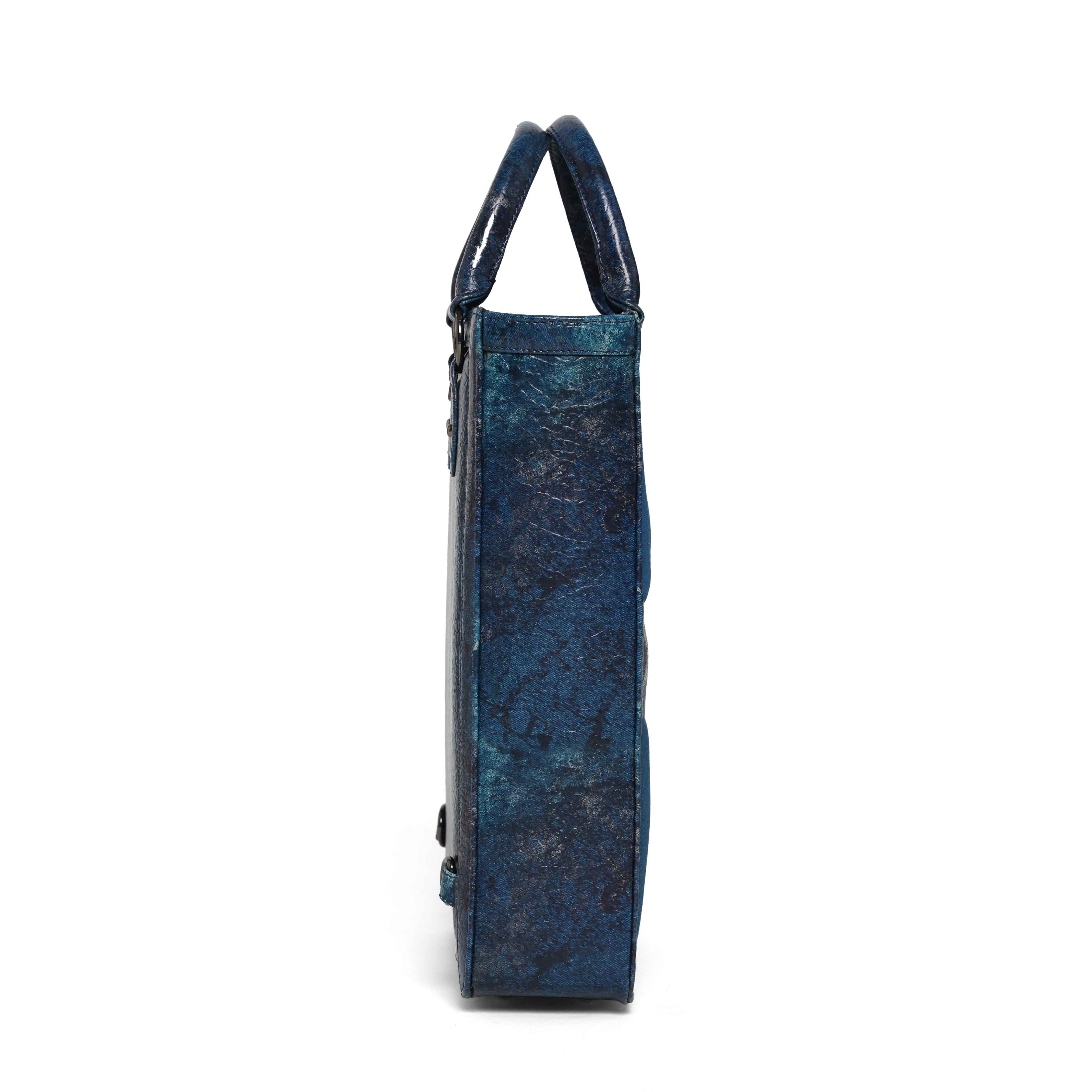 Muddled Shopper Tote cum backpack- Rusted Grain