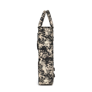 Muddled Shopper Tote cum backpack- Oxidized olive