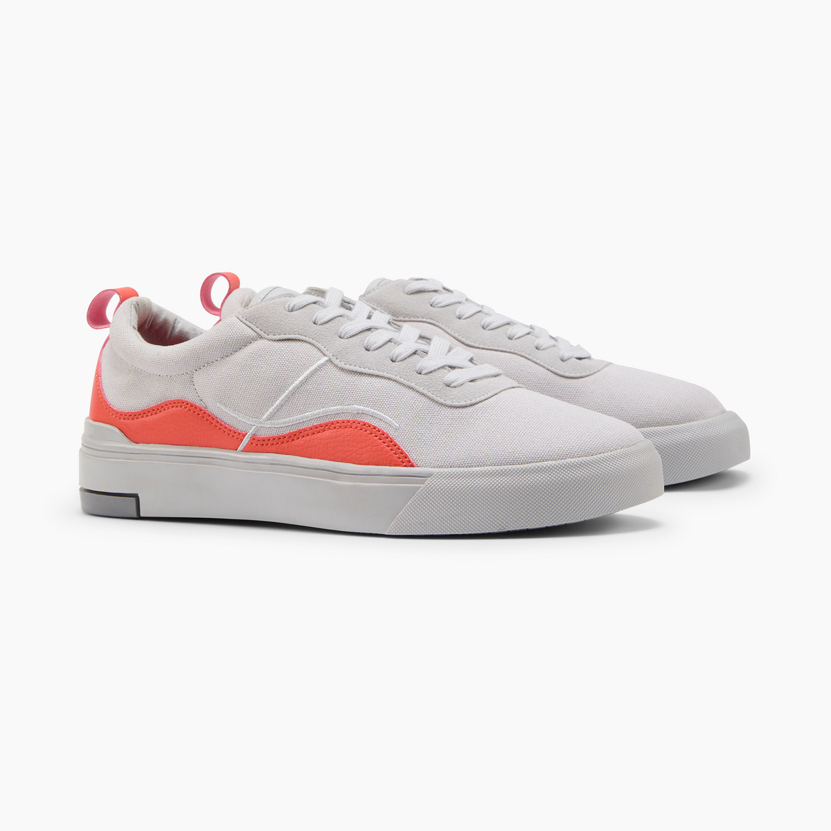 Ludic Magma Grey Enhanced Canvas low-top sneakers