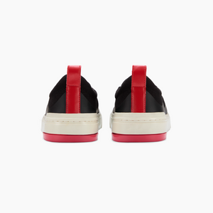 Ludic Orca Black Enhanced Canvas slip-on sneakers