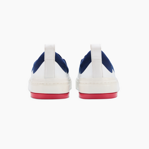 Ludic Wavey Blue Enhanced Canvas slip-on sneakers