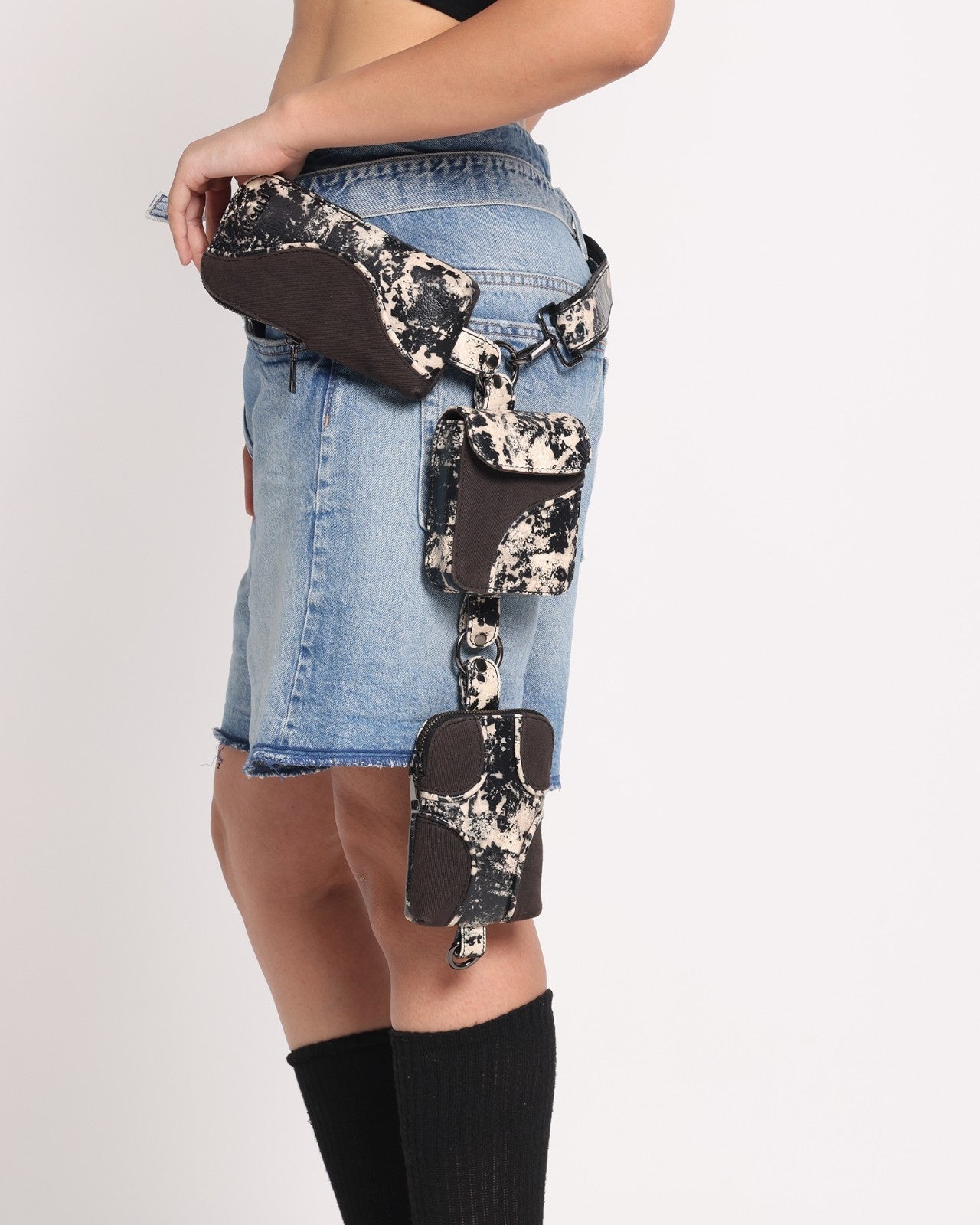 Muddled Cargo Crossbody Belt - Rusted Grain - Fetti