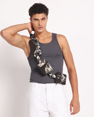 Muddled Cargo Crossbody Belt - Rusted Grain - Fetti