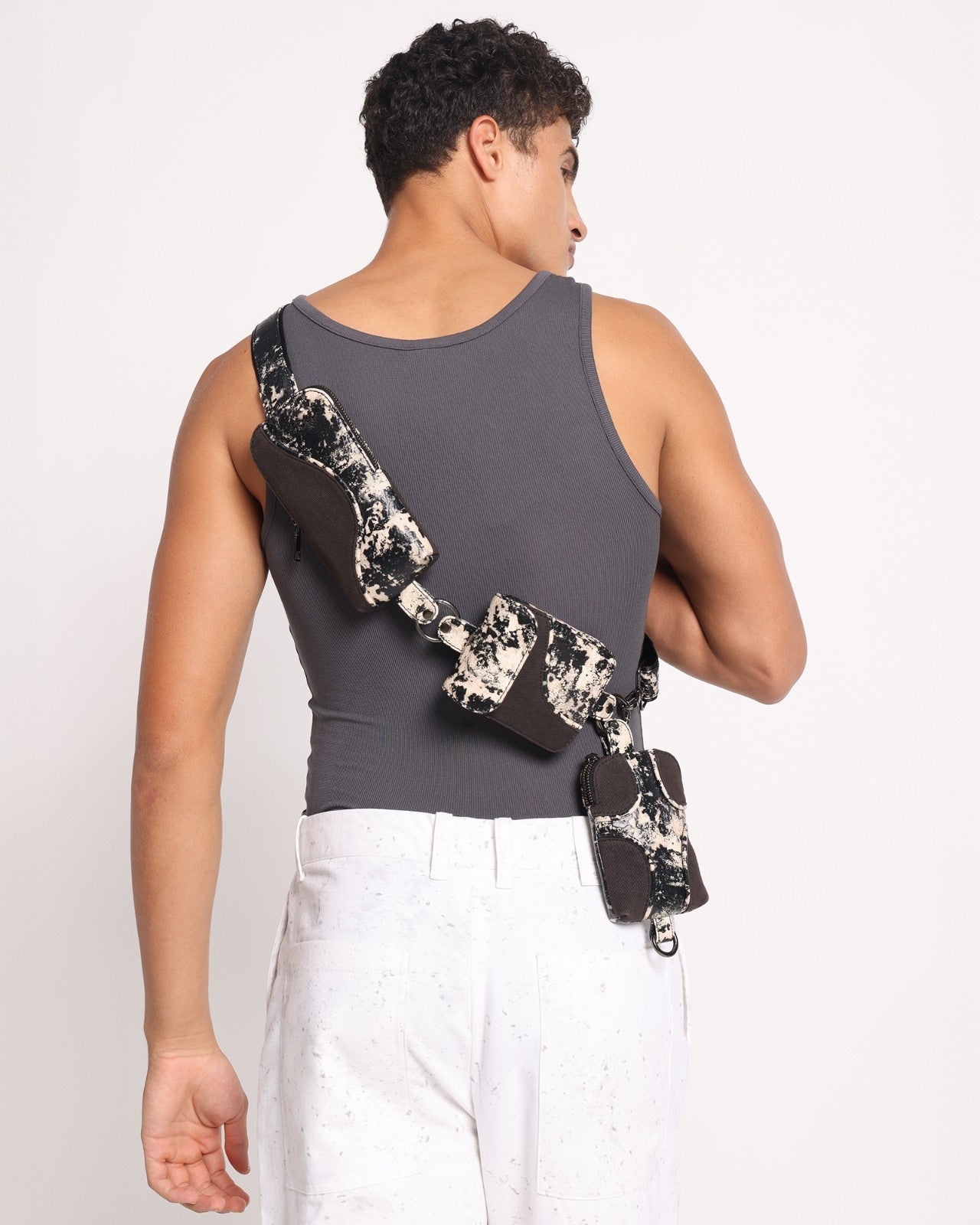 Muddled Cargo Crossbody Belt - Rusted Grain - Fetti