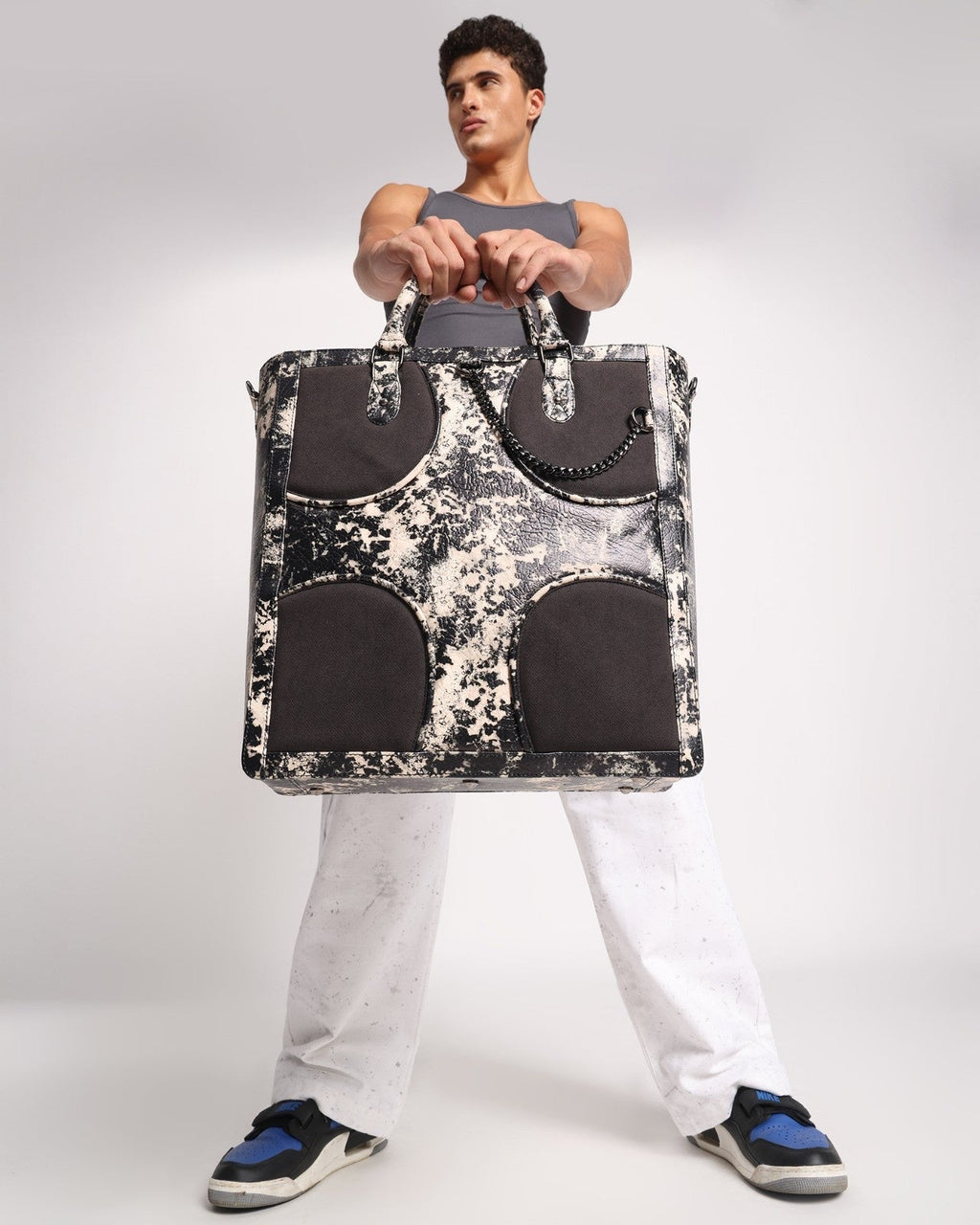 Oversized Muddled Shopper Tote - Rusted Grain - Fetti