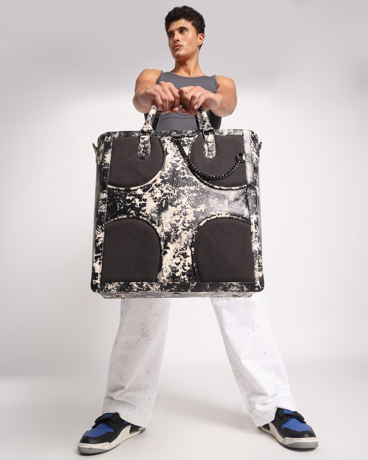 Oversized Muddled Shopper Tote - Rusted Grain - Fetti