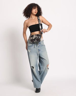 Muddled Unisex Sling Bag - Rusted Grain - Fetti