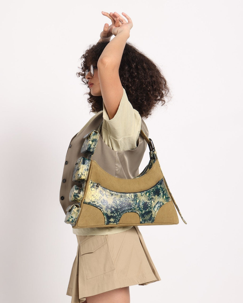 Muddled Cargo Bag - 4 Pocket Oxidised Olive - Fetti