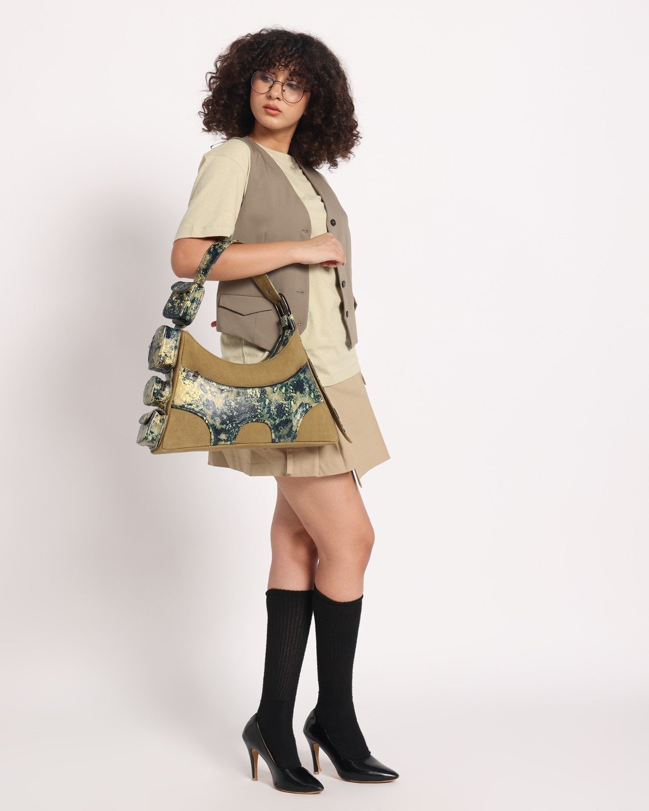 Muddled Cargo Bag - 4 Pocket Oxidised Olive - Fetti