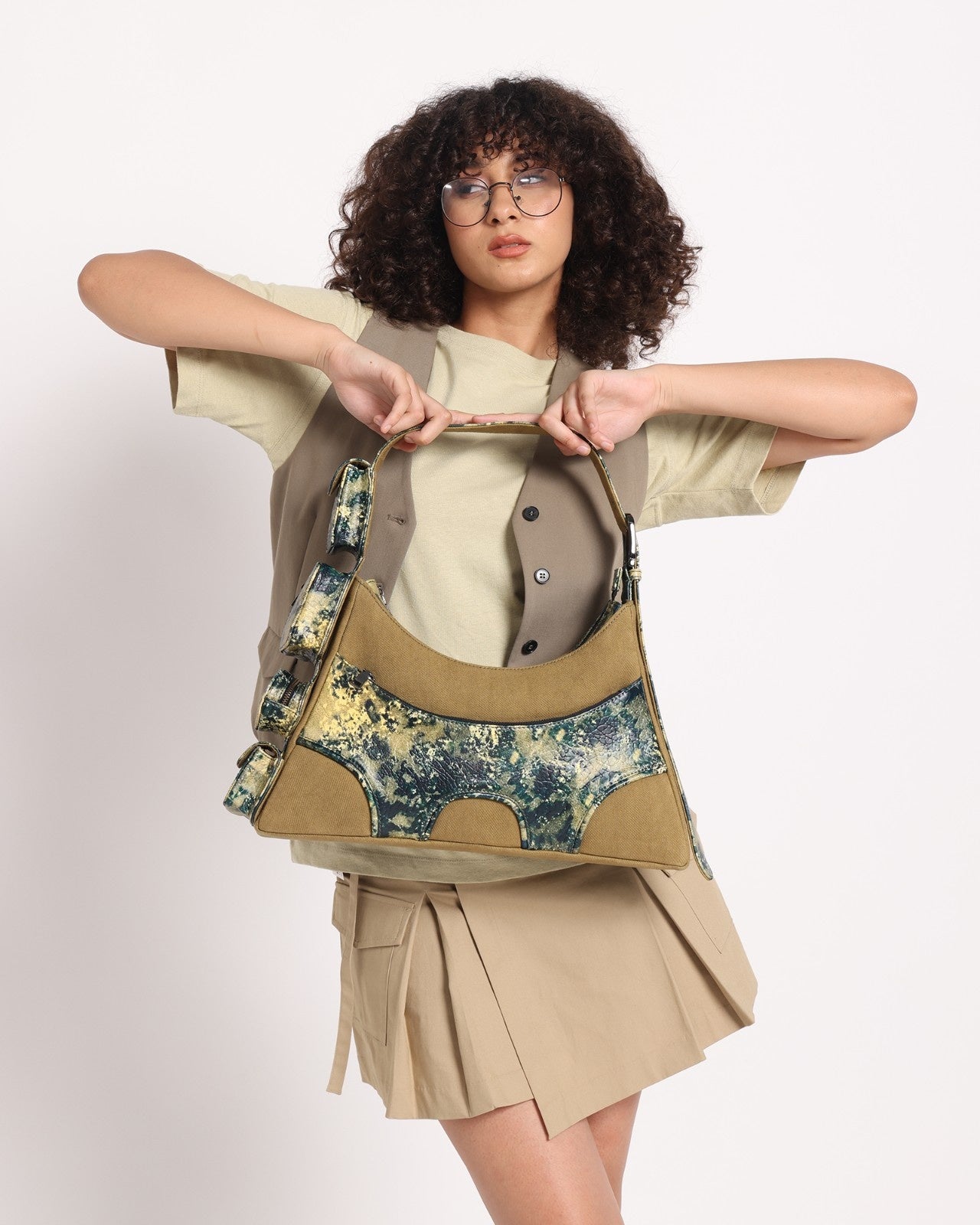 Muddled Cargo Bag - 4 Pocket Oxidised Olive - Fetti