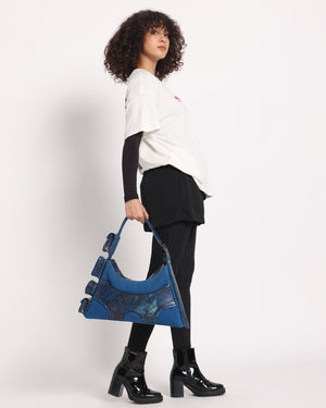 Muddled Cargo Bag - 4 Pocket Cracked Indigo - Fetti