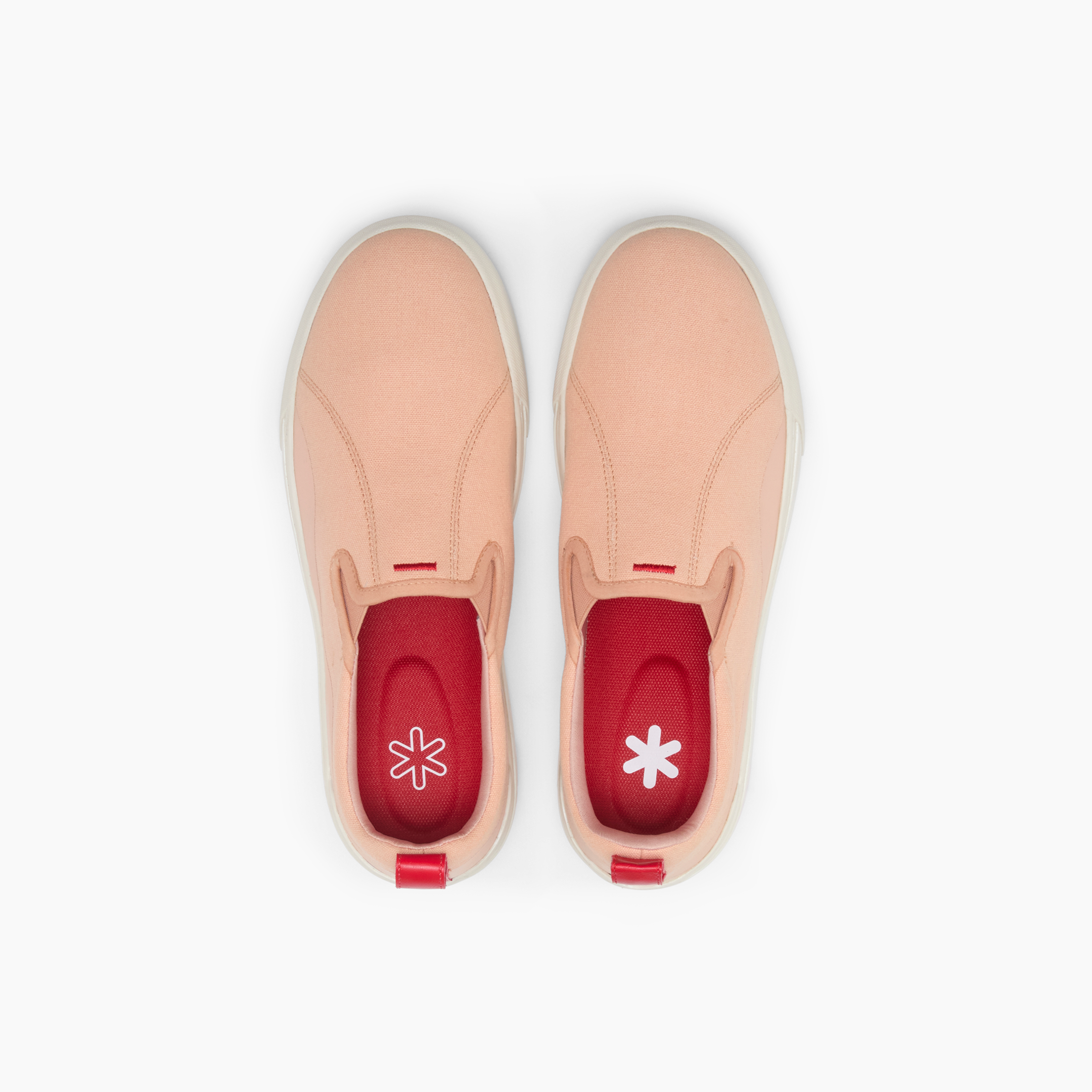 Ludic Himalayan Pink Enhanced Canvas slip-on sneakers