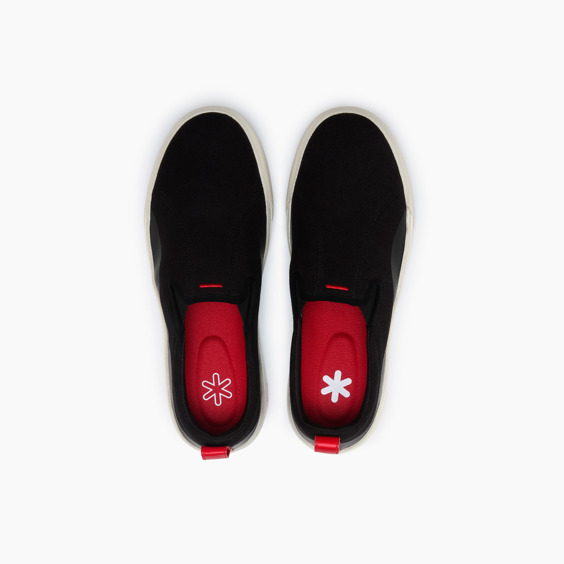 Ludic Orca Black Enhanced Canvas slip-on sneakers