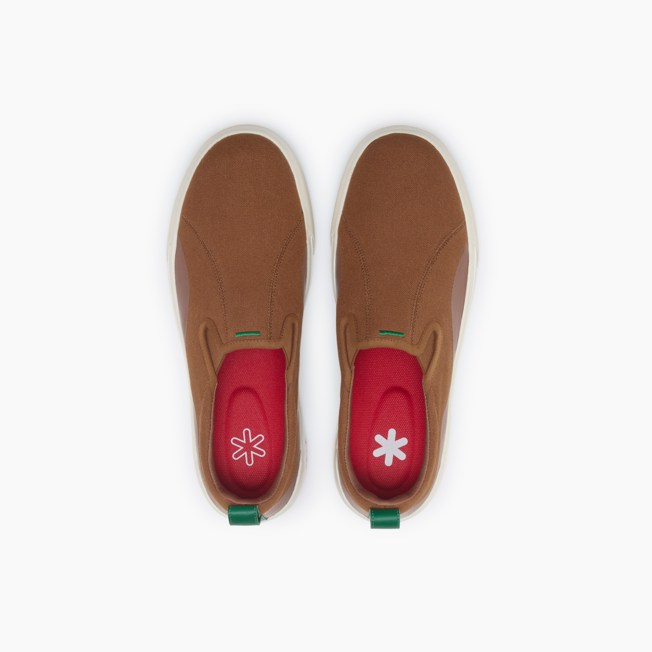Ludic Petrichor Brown Enhanced Canvas slip-on sneakers