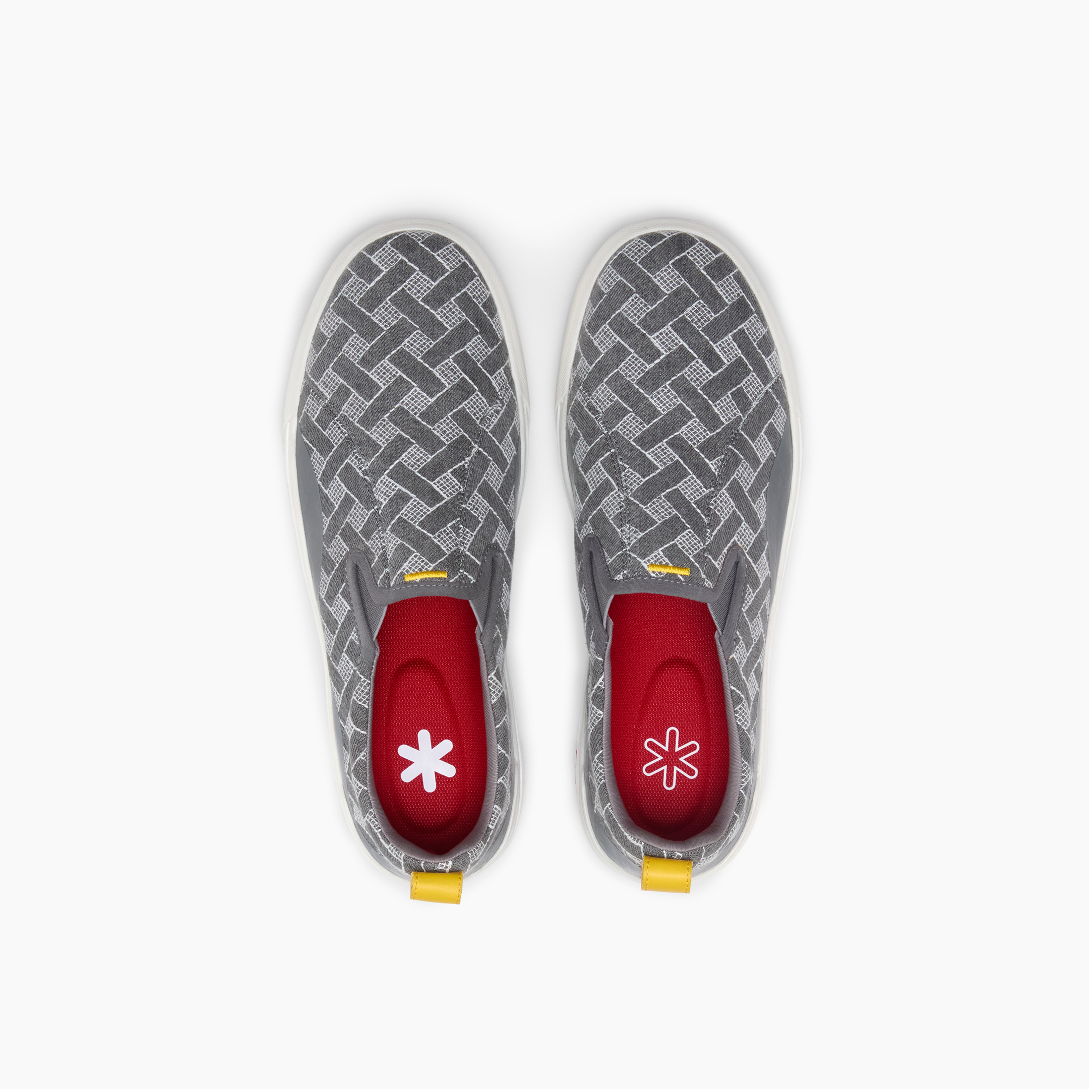 Ludic Piscator Grey Enhanced Canvas slip-on sneakers